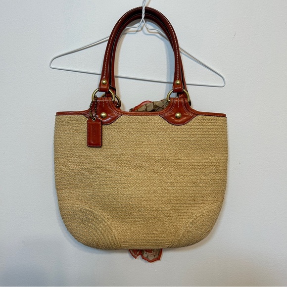 Coach Straw Tote - Picture 8 of 15